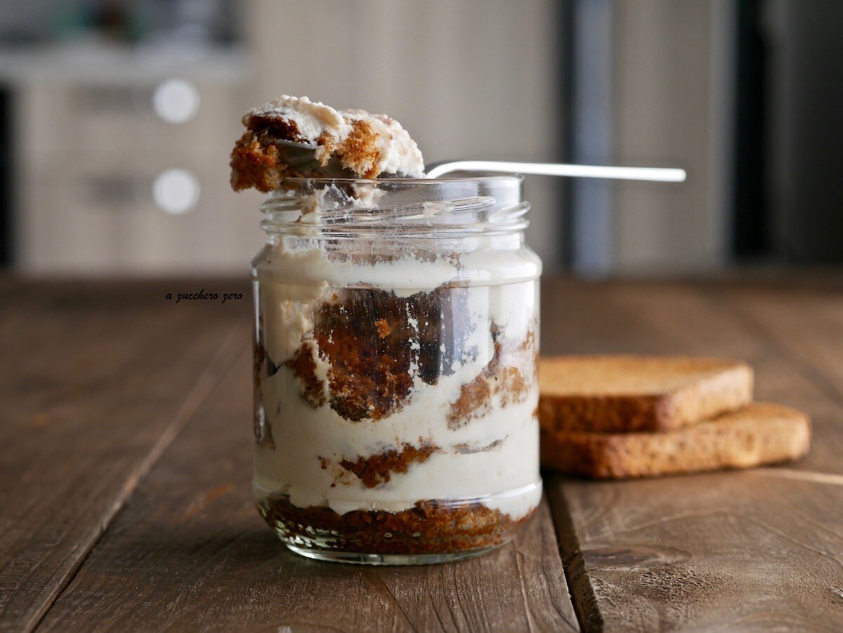 Light Tiramisu in a Jar | lighter and richer in fiber
