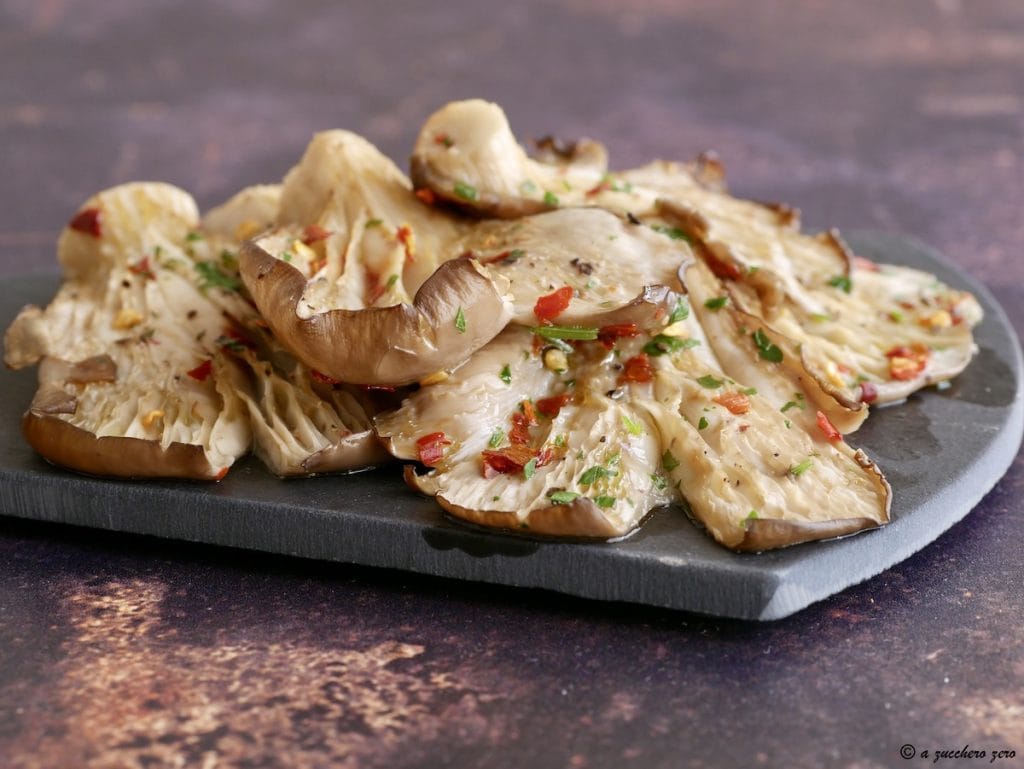 Light Baked Pleurotus Mushrooms