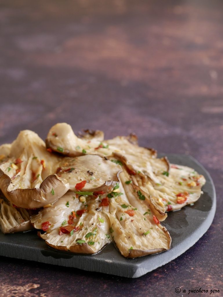 Light Baked Pleurotus Mushrooms