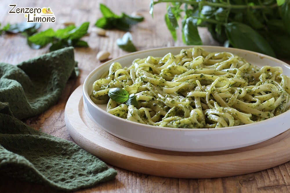 Linguine with Mixed Pesto