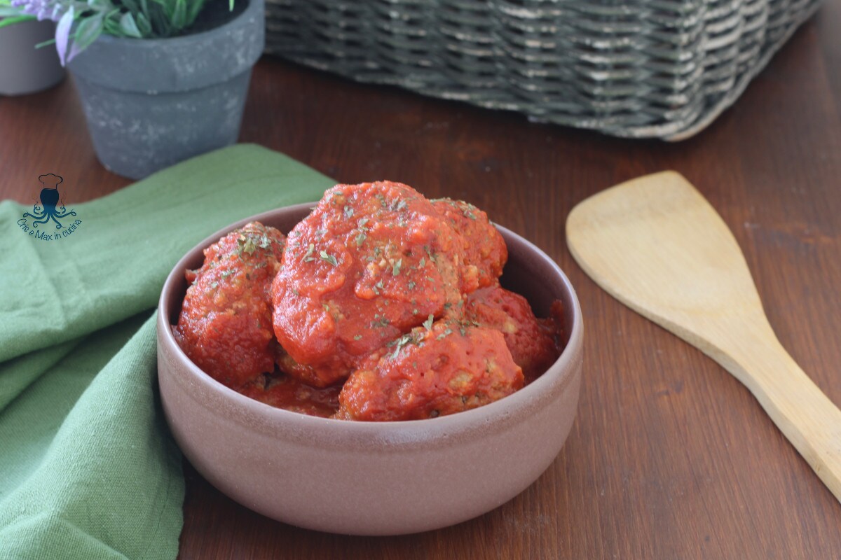 Meat and Potato Meatballs in Sauce