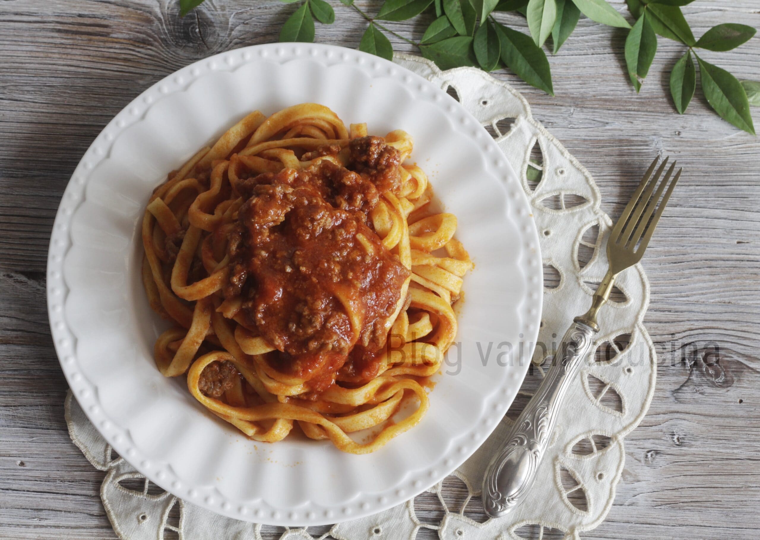 Homemade Fettuccine with Ragù