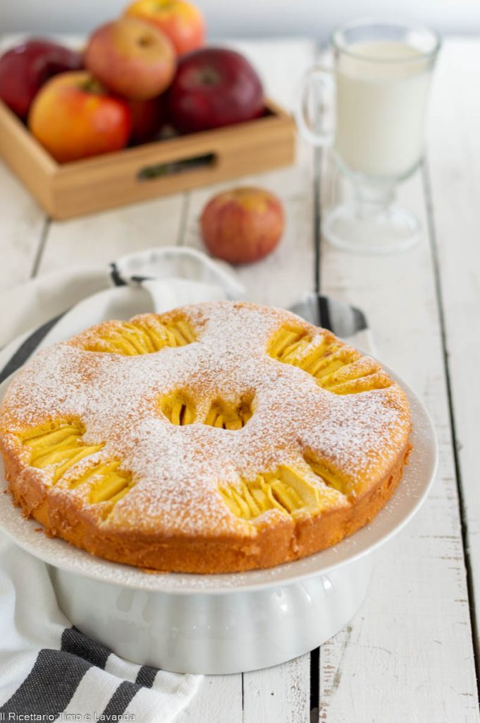 milk apple cake