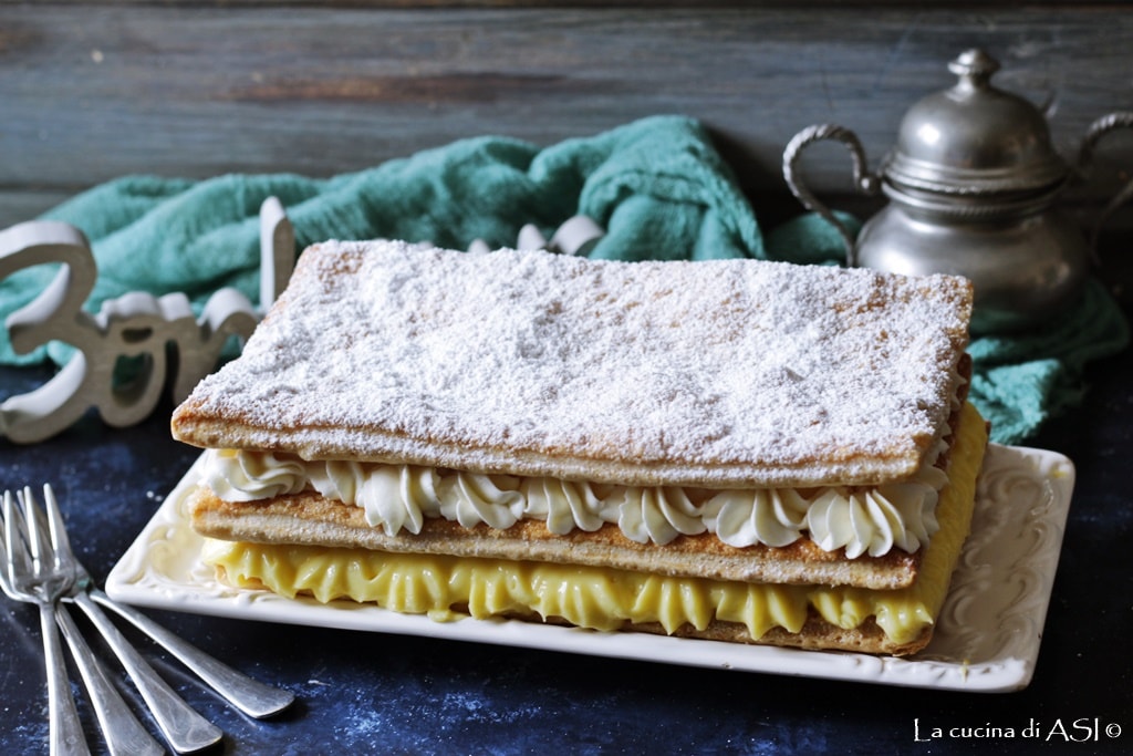 Millefoglie with Cream and Whipped Cream – a classic dessert everyone loves