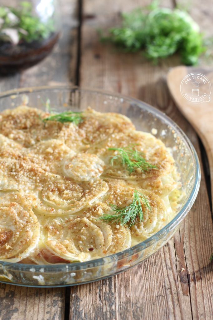 Microwave Fennel Gratin