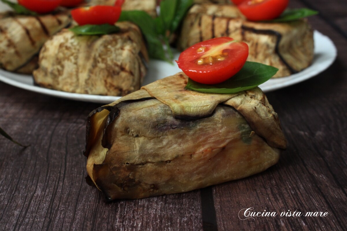 Mini Rice and Eggplant Timbales