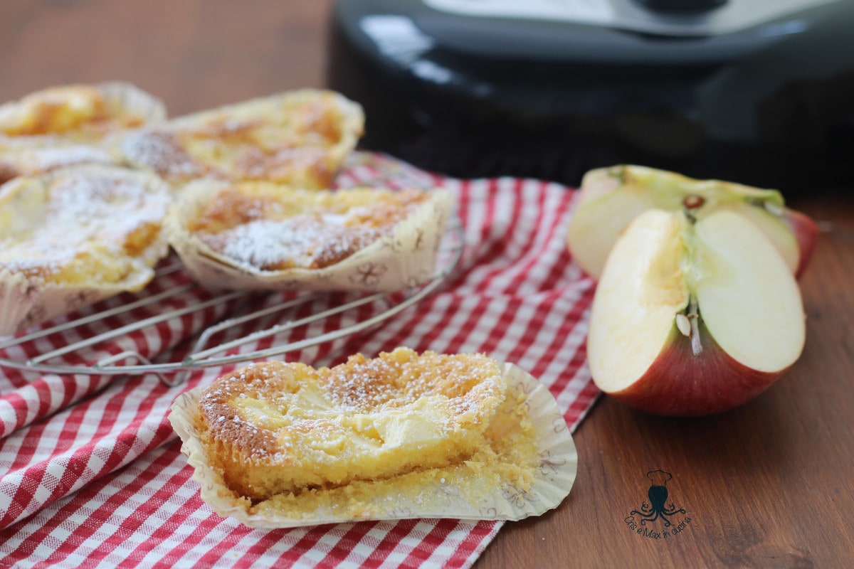Mini apple loaf cakes in the multicooker, butter-free recipe