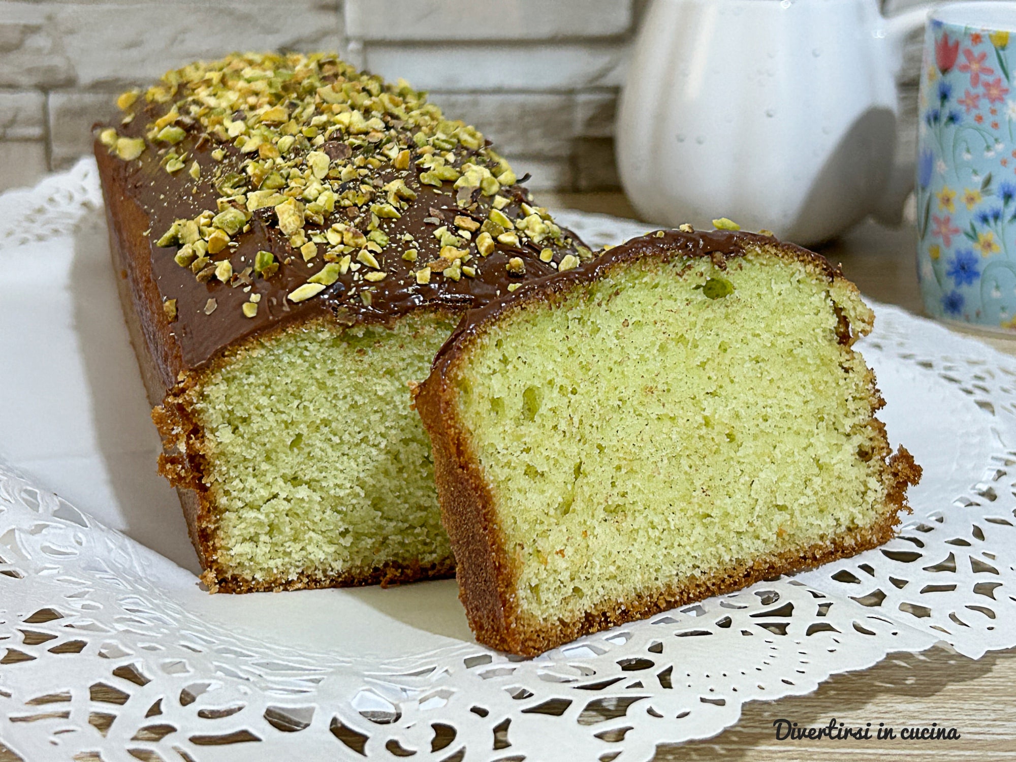 Mint and Nutella Pound Cake