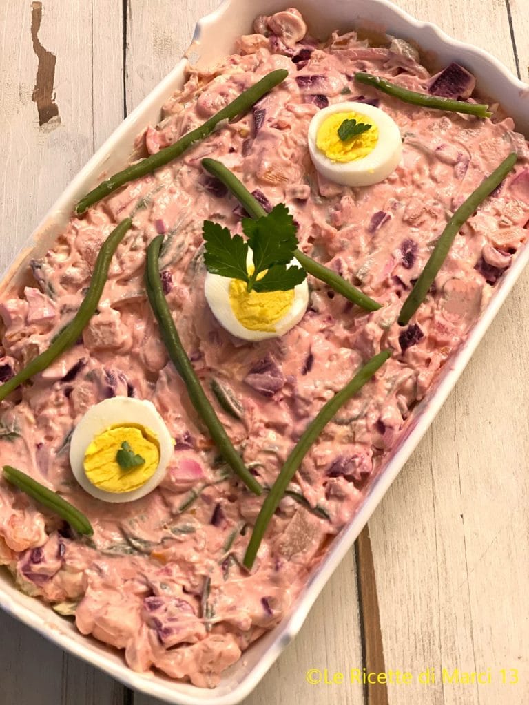 Neapolitan Russian Pink Salad with Red Beet
