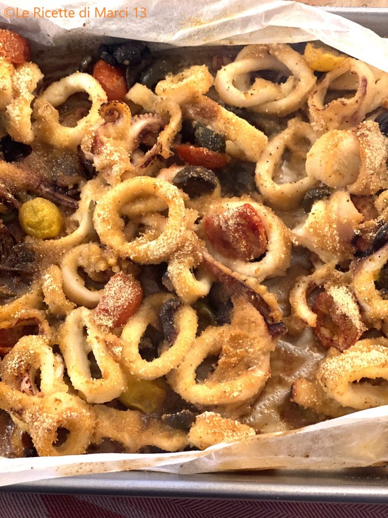 Neapolitan Style Baked Calamari