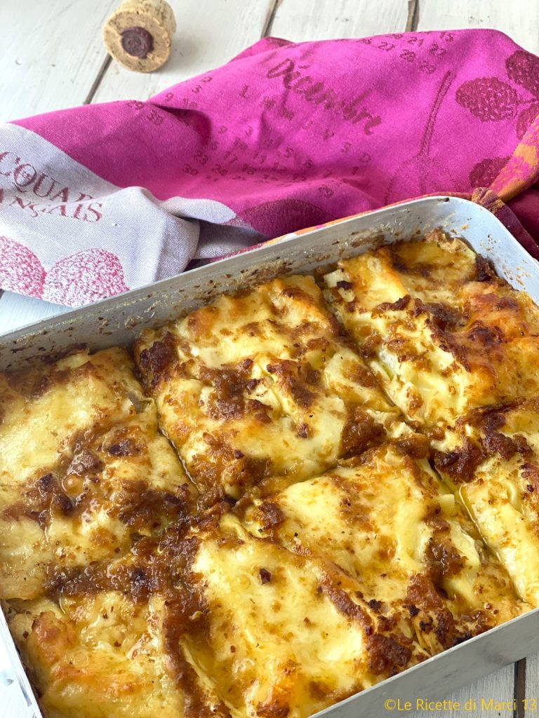 Neapolitan White Lasagna with White Ragù
