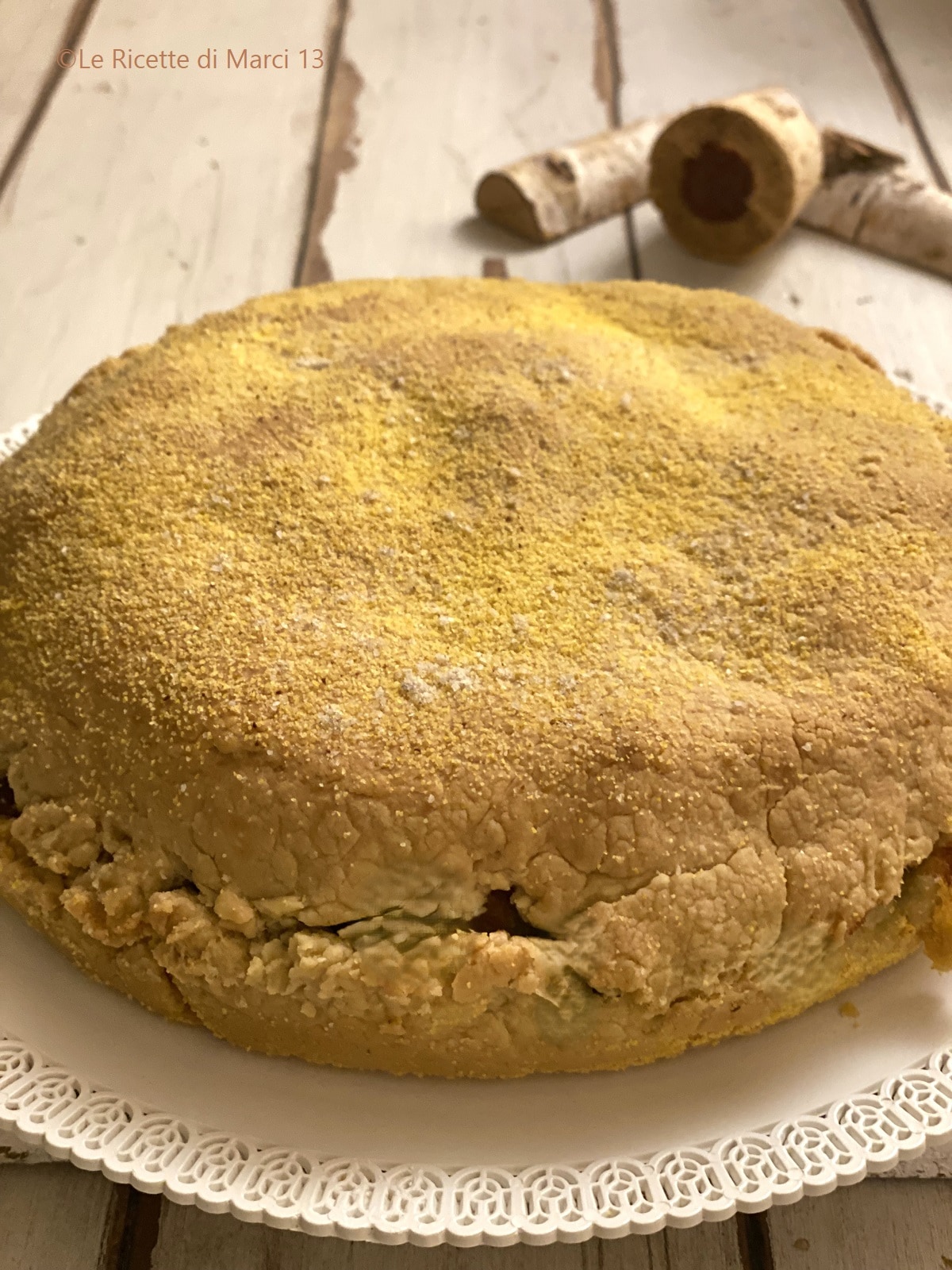 Neapolitan Savory Pie with Broccoli Rabe, Sausage, and Provola. Easy Recipe