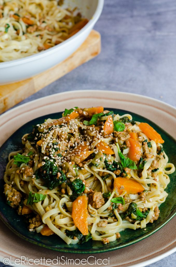 Easy and Tasty Noodles with Meat and Vegetables - Ready in under 30 minutes