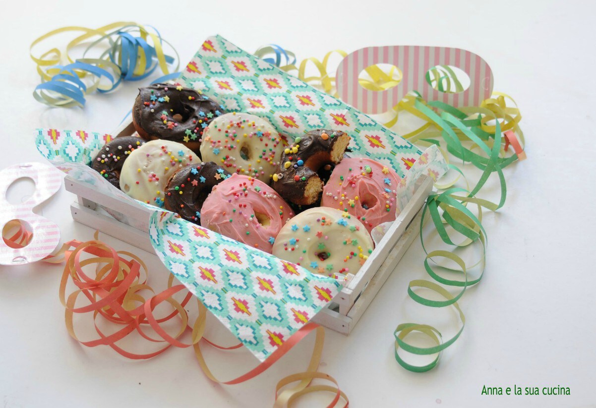 Carnival Donuts Covered in Chocolate