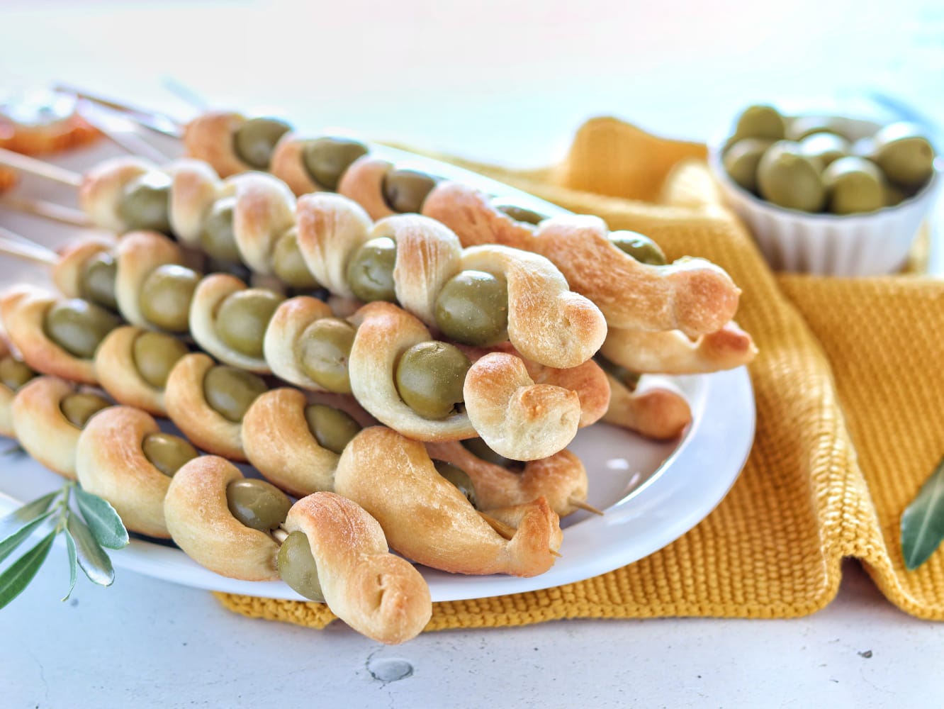 Olive Bread Spirals