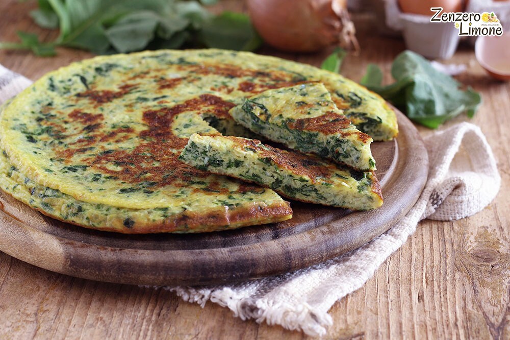 Omelet with Radish Leaves