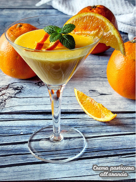 Orange custard cream