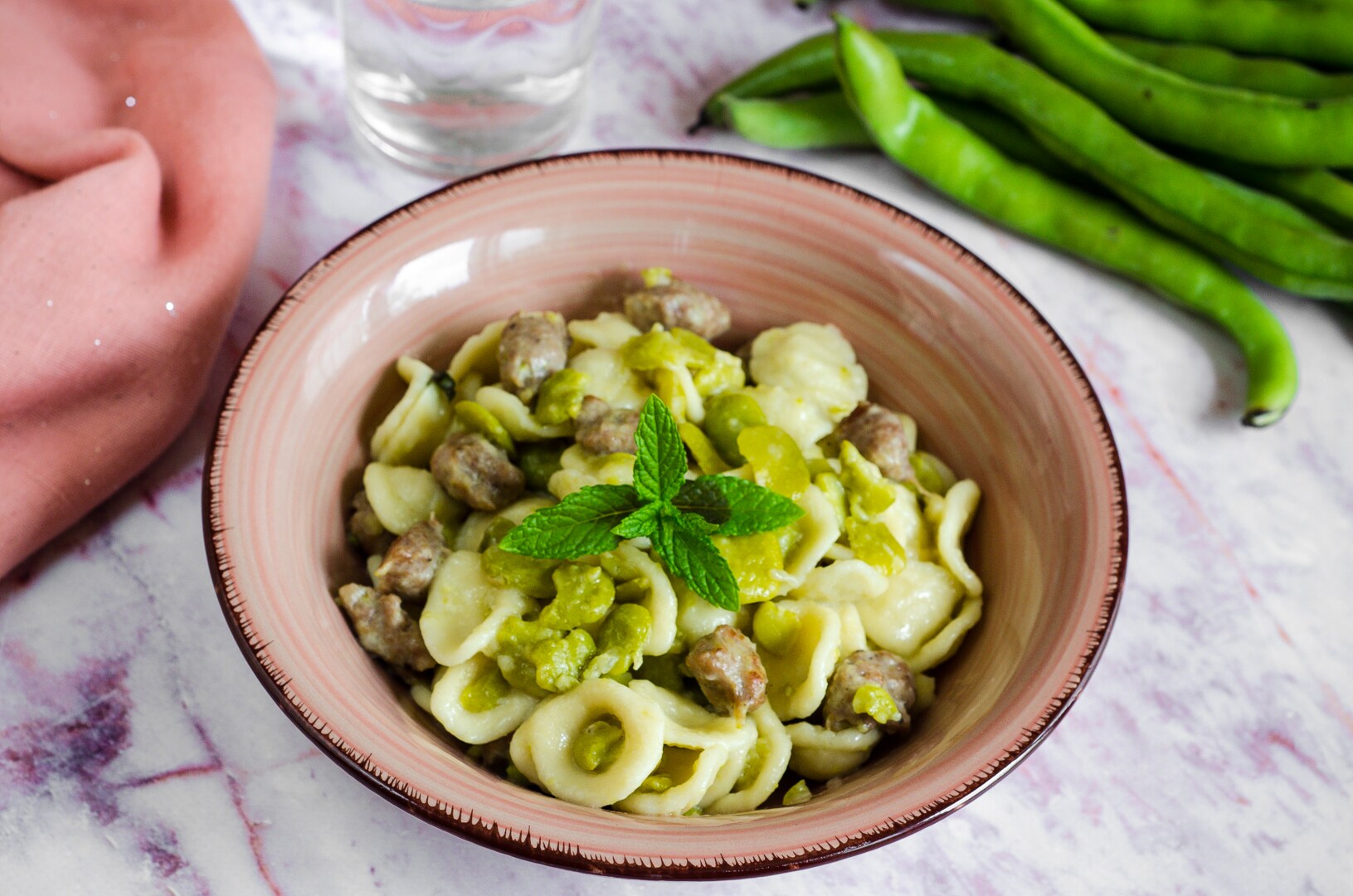 Pasta with Fava Beans and Sausage, the Easy, Quick, and Tasty Spring Recipe!