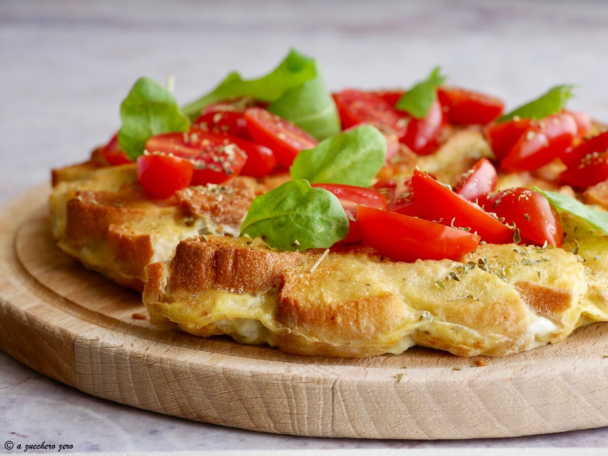 Oven-Baked Bread Frittata Stuffed Deliciously Like a Pizza