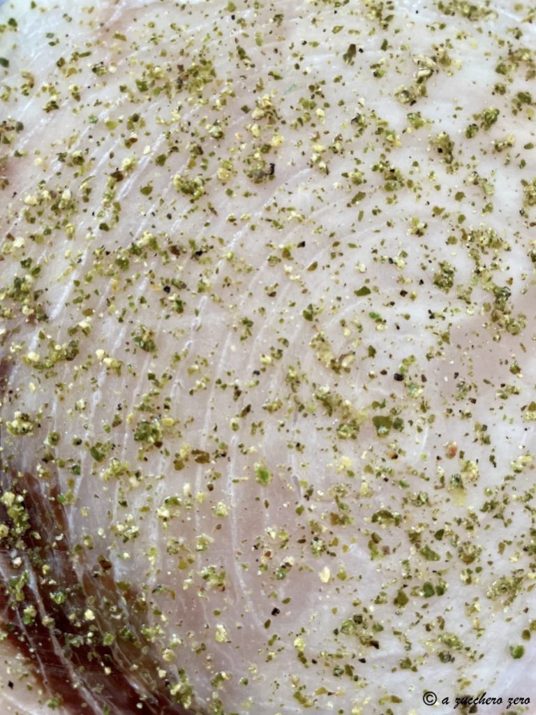 Oven-baked Swordfish with Lemon and Green Pepper