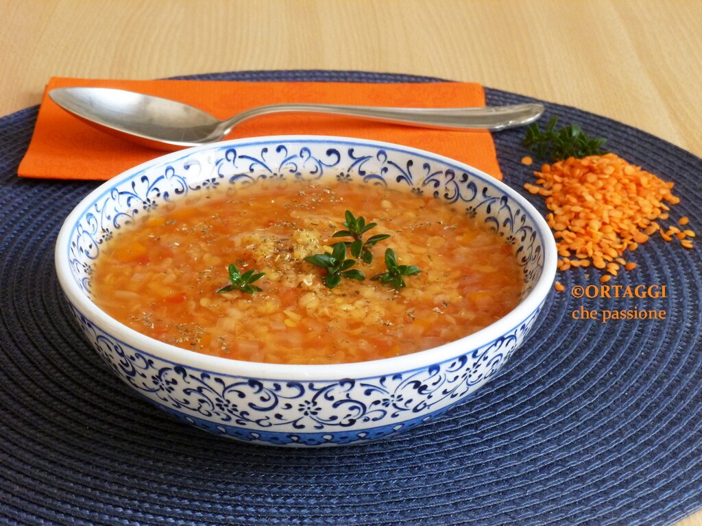 hulled red lentil soup - quick soup