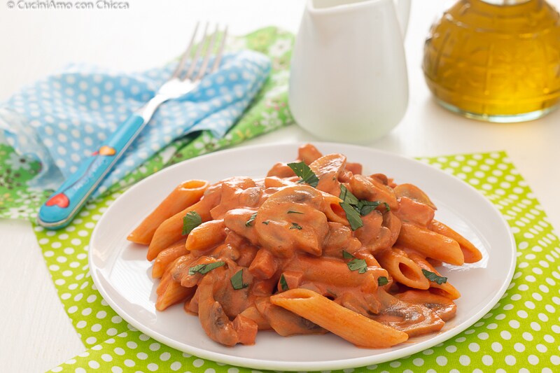 PENNE AL BAFFO WITH MUSHROOMS