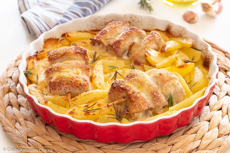 PORK LOIN SKEWERS WITH POTATOES