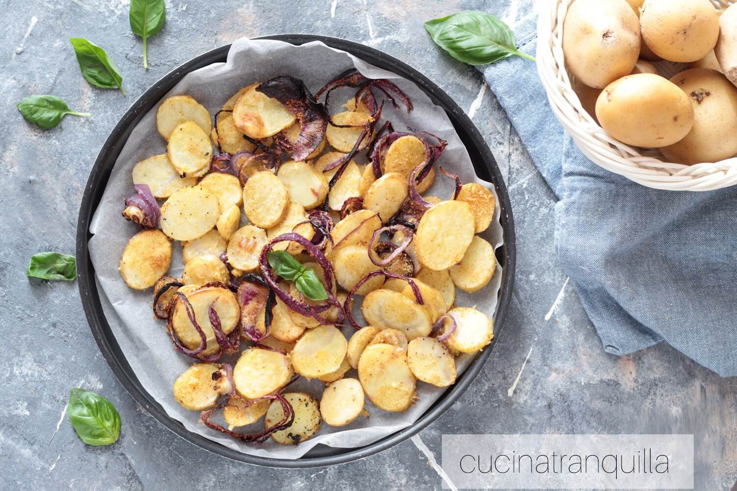 Roasted Baby Potatoes and Onions