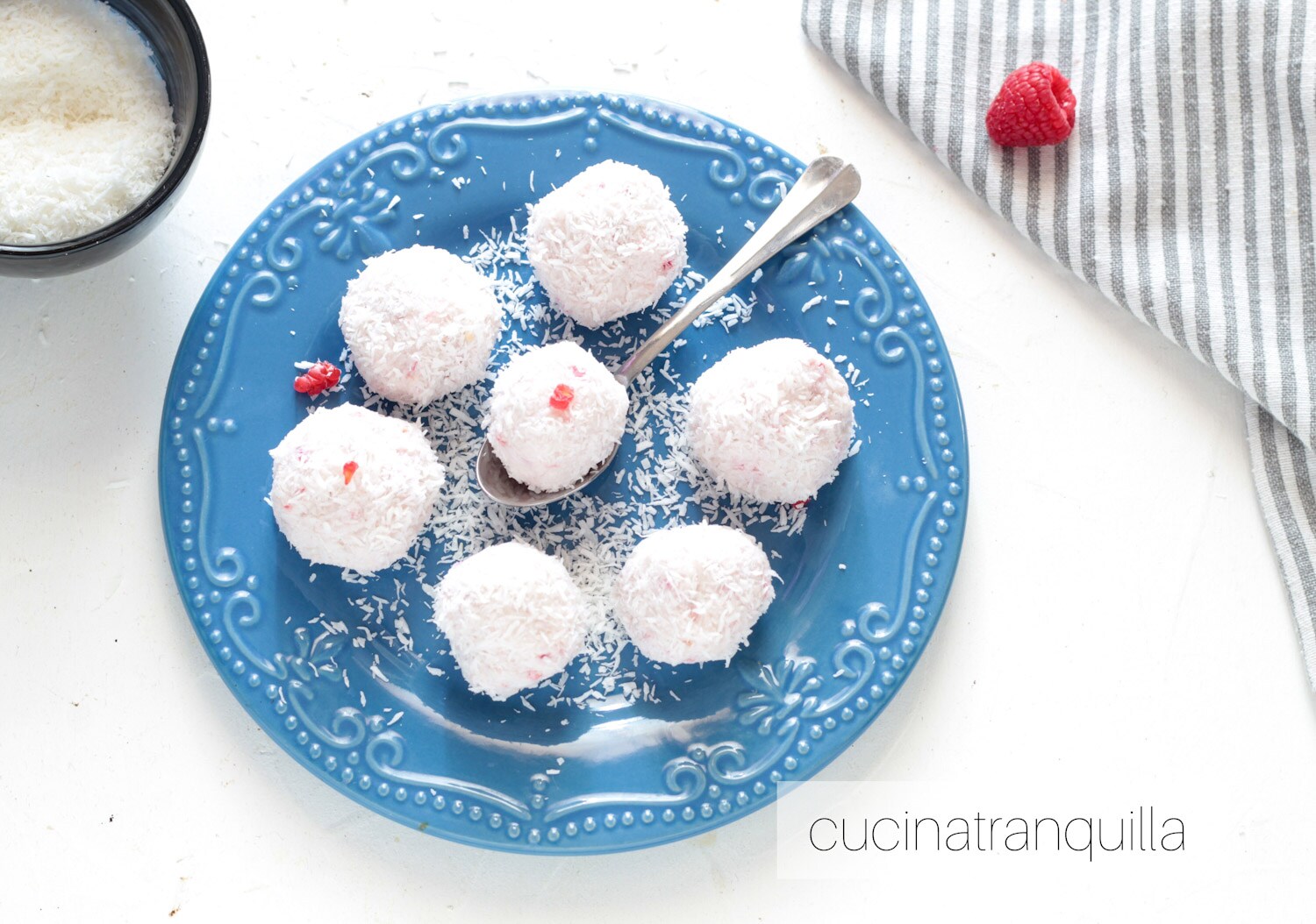 Coconut and Raspberry Truffles