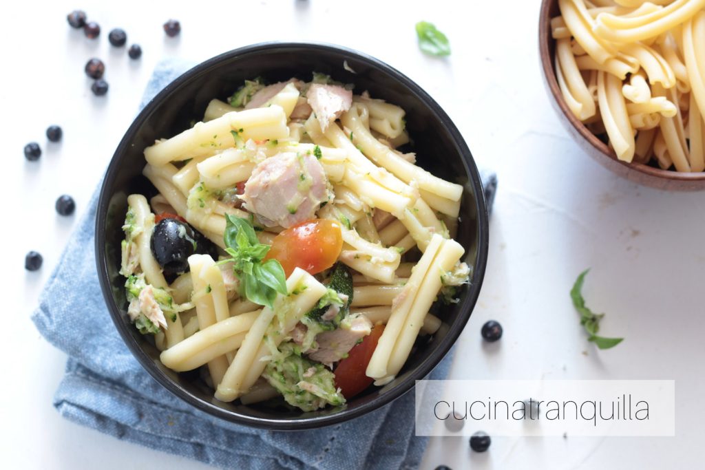 Cold Pasta Salad with Tuna and Zucchini