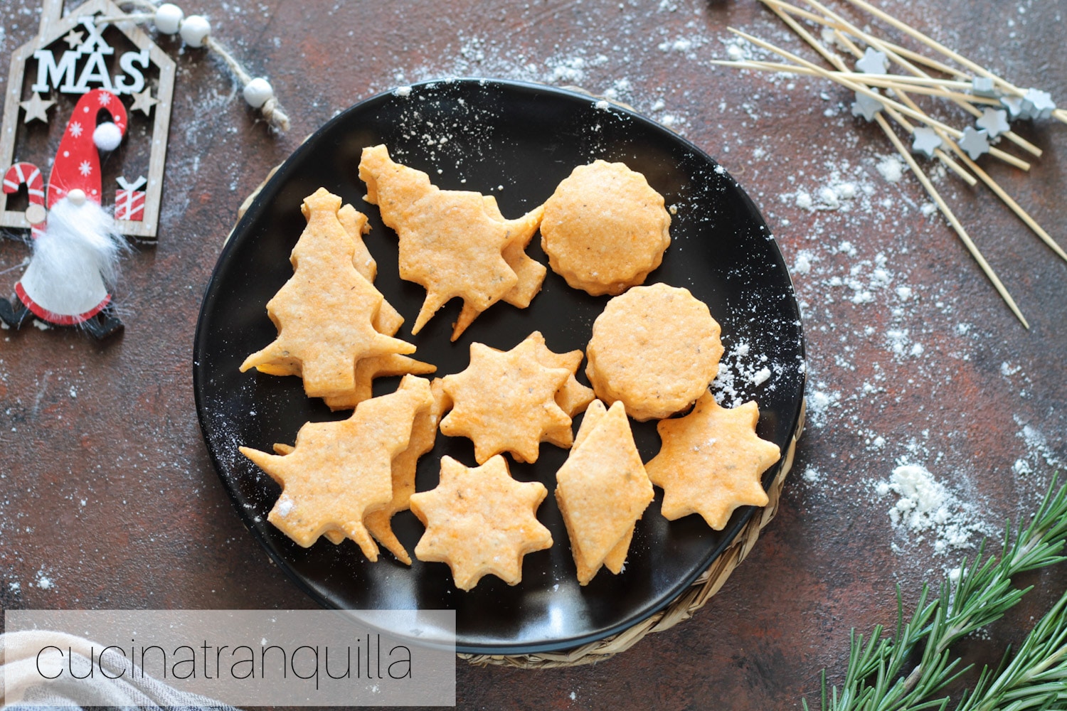 Savory Christmas Tomato Cookies