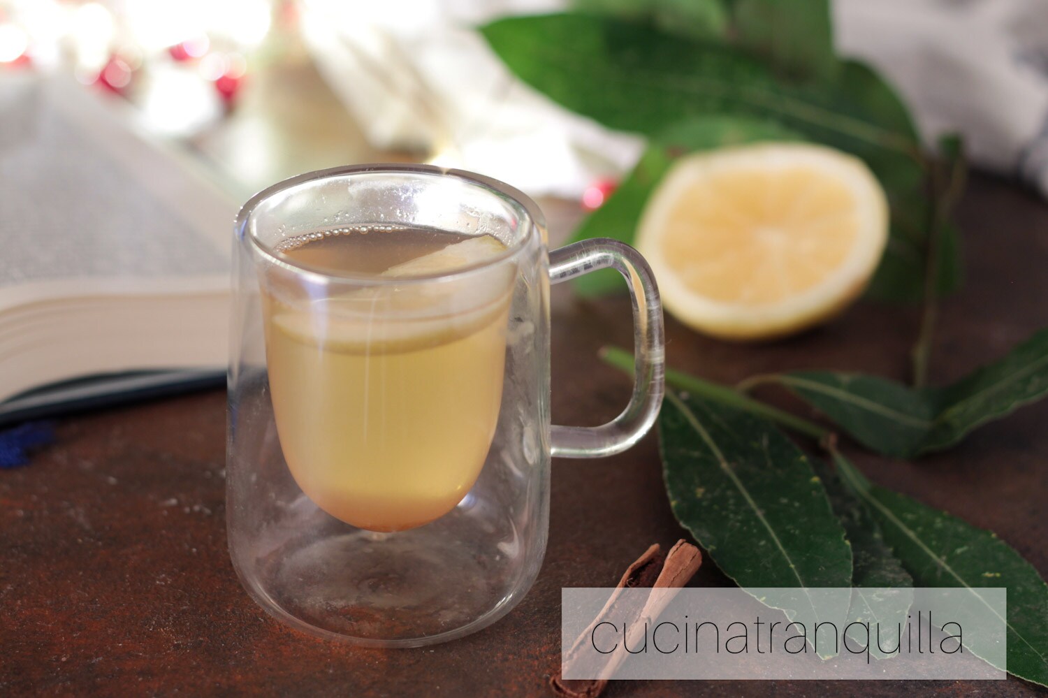 Bay Leaf and Lemon Tea with Cinnamon