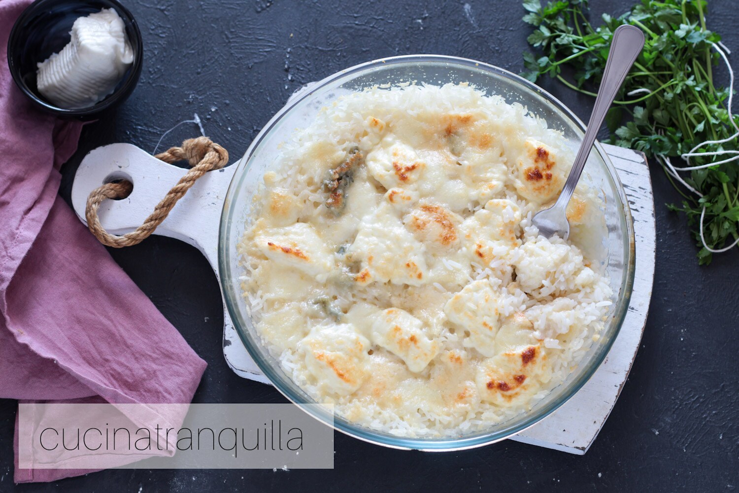 Baked Rice with Cheese