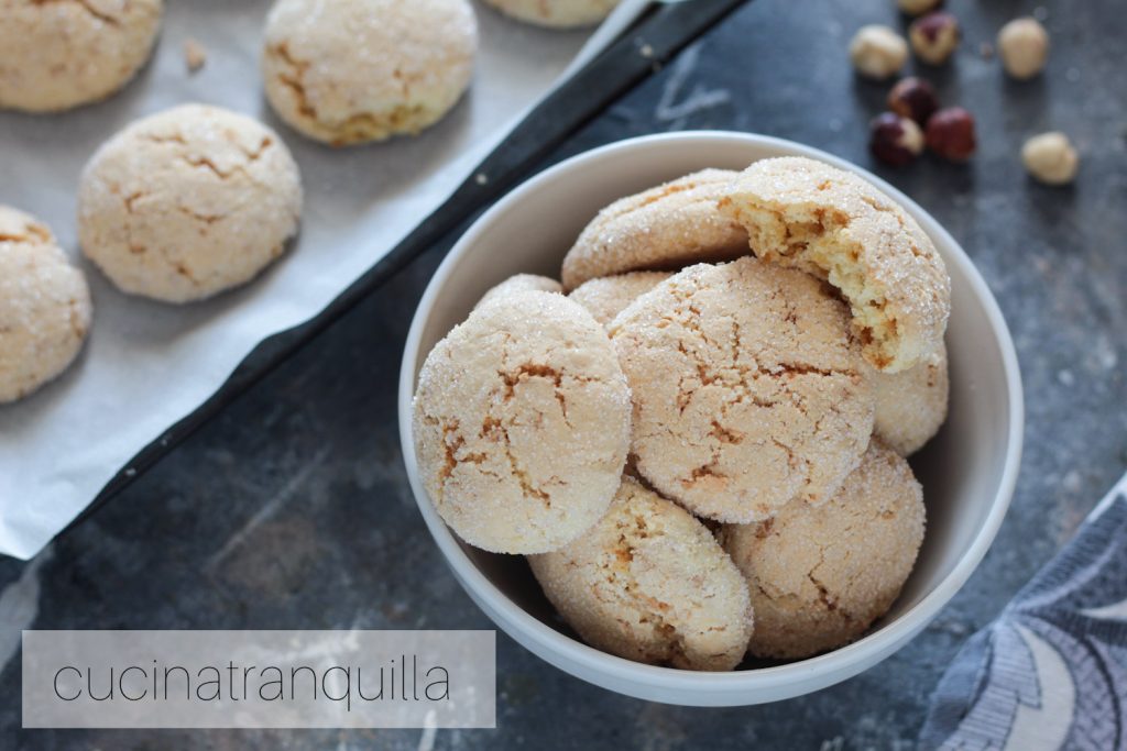 Hazelnut Crinkle Cookies
