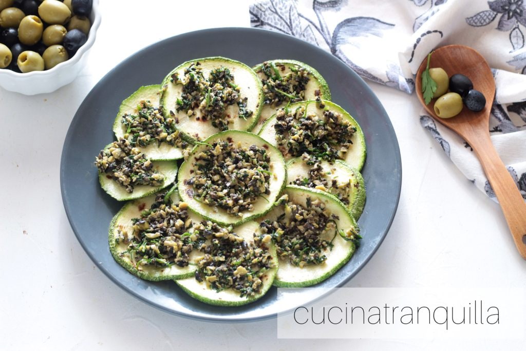 Grilled Zucchini and Olives