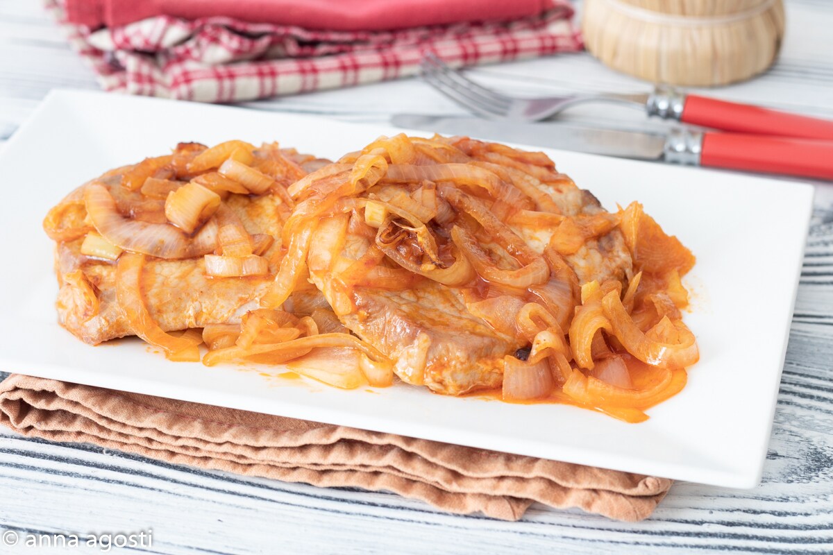 Pan-Seared Pork Loin with Sweet and Sour Onions