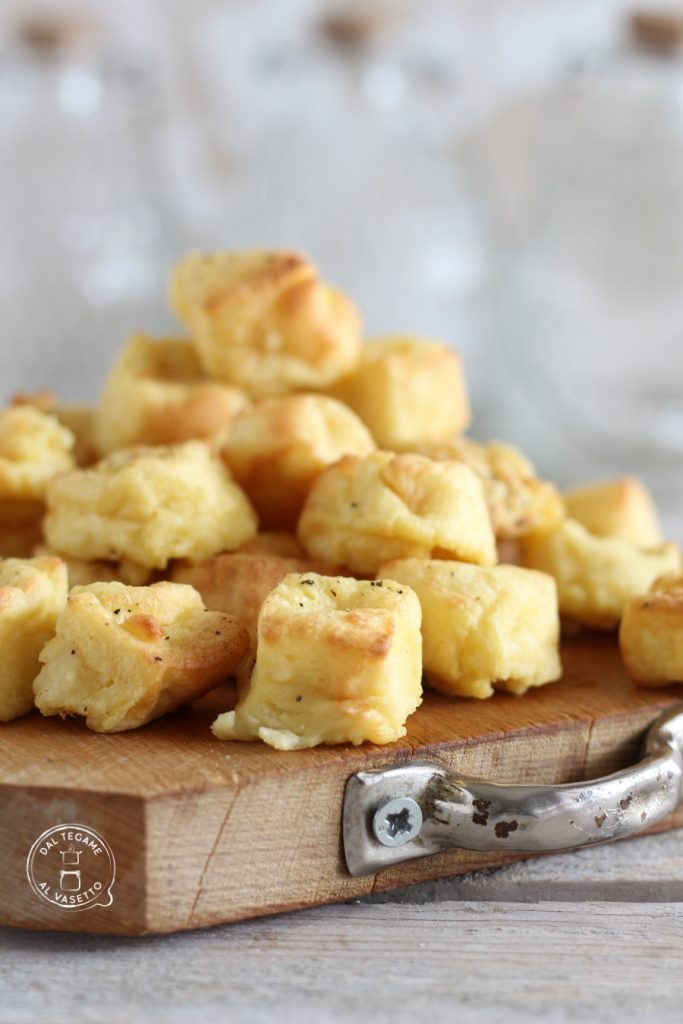 fried chickpea cream chunks in air fryer