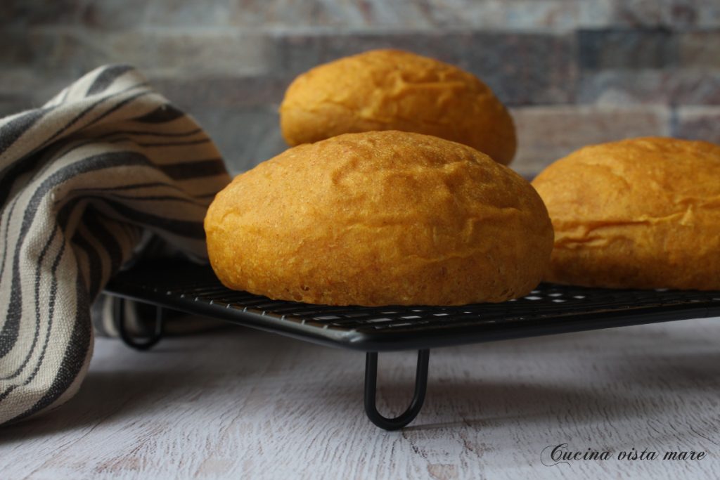 Paprika Hamburger Buns Seaside Cooking
