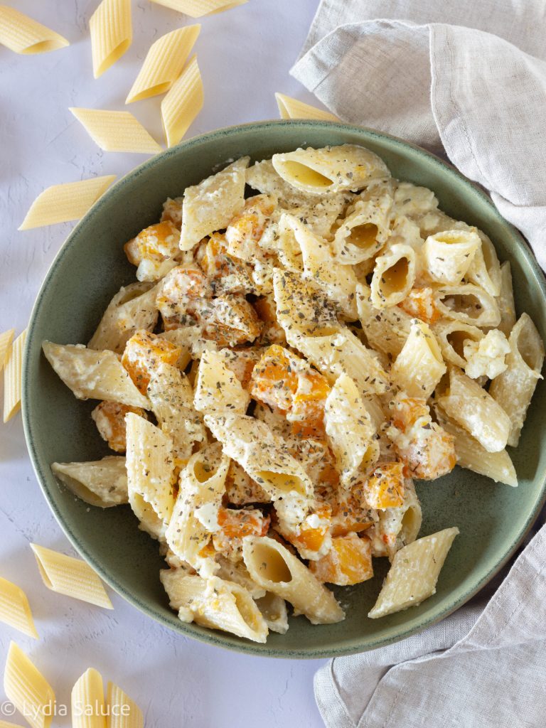 pumpkin and feta pasta