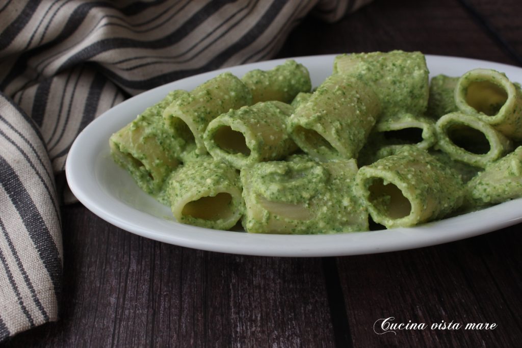 Pasta with Arugula Pesto and Cannellini Beans Cucina vista mare