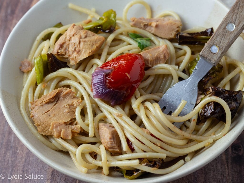 Pasta with Friggitelli Peppers and Tuna