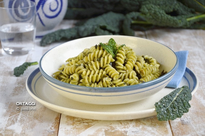Pasta with kale, creamy recipe ORTAGGI che passione