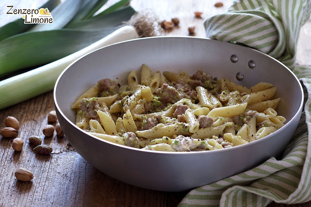Pasta with Leeks and Pistachios