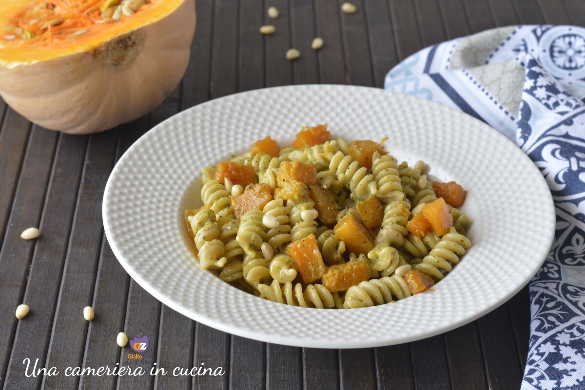 Pasta with Pesto and Pumpkin