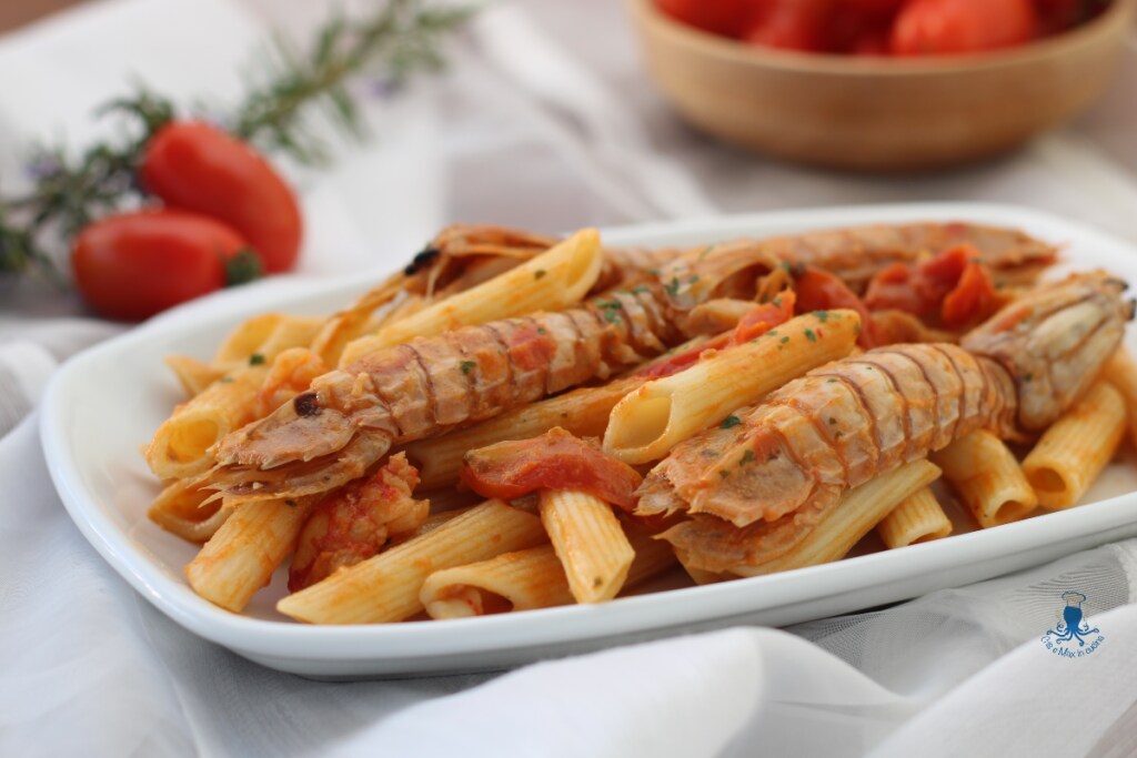 Pasta with Squill and Jumbo Shrimp