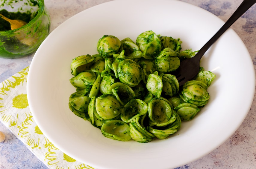 Pasta with Tuscan Kale, tasty, creamy and ready in no time!