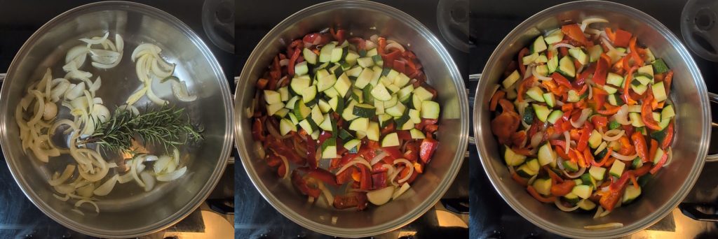 Pasta with Zucchini and Peppers Creamy Vegetarian Recipe