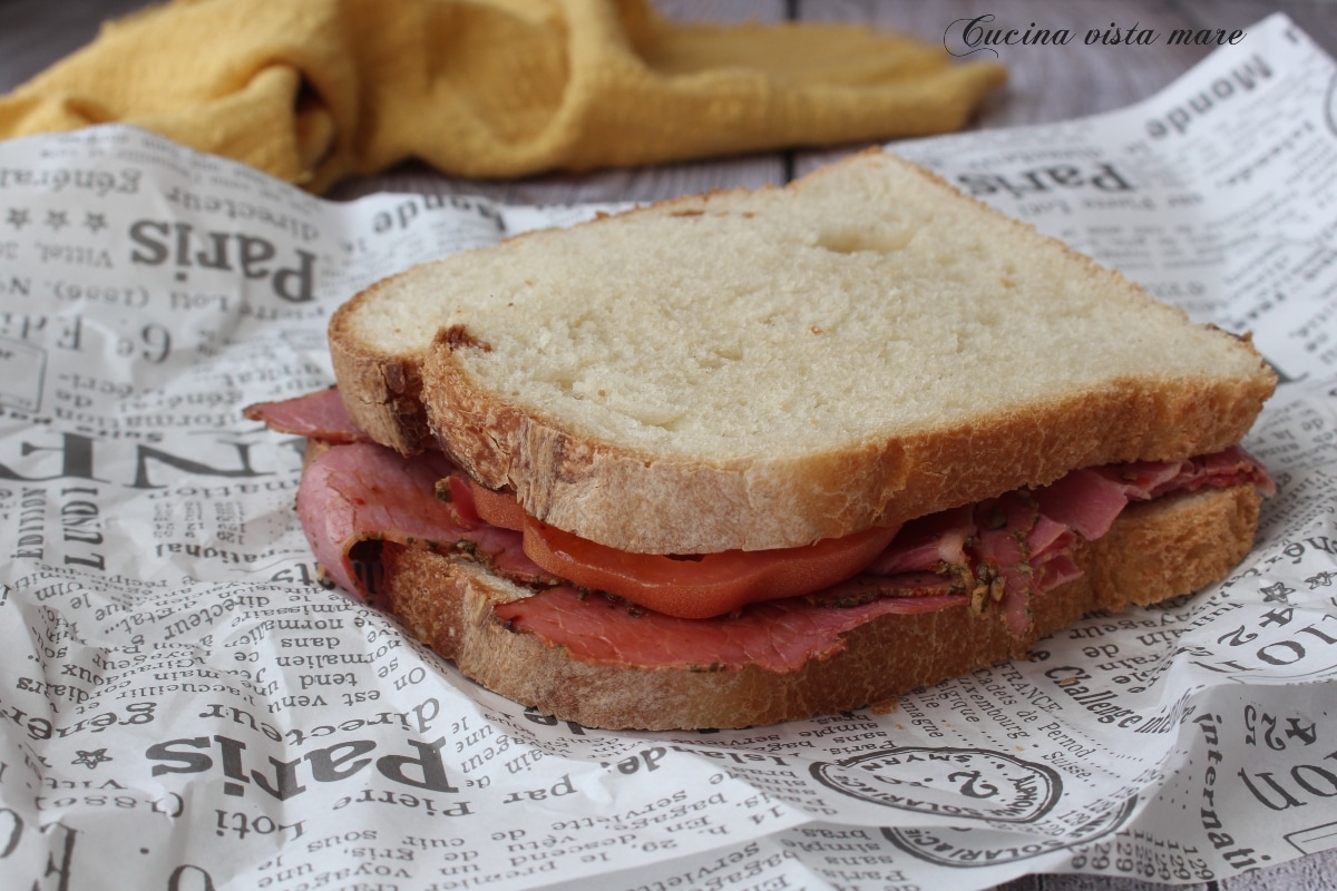 Pastrami and Tomato Toast