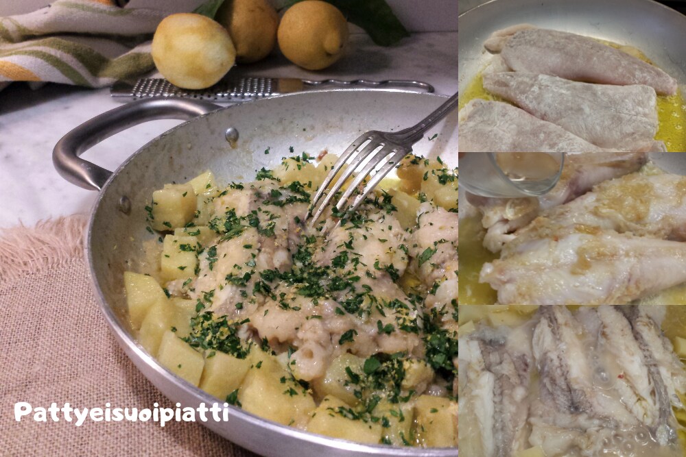 monkfish with potatoes and gremolata