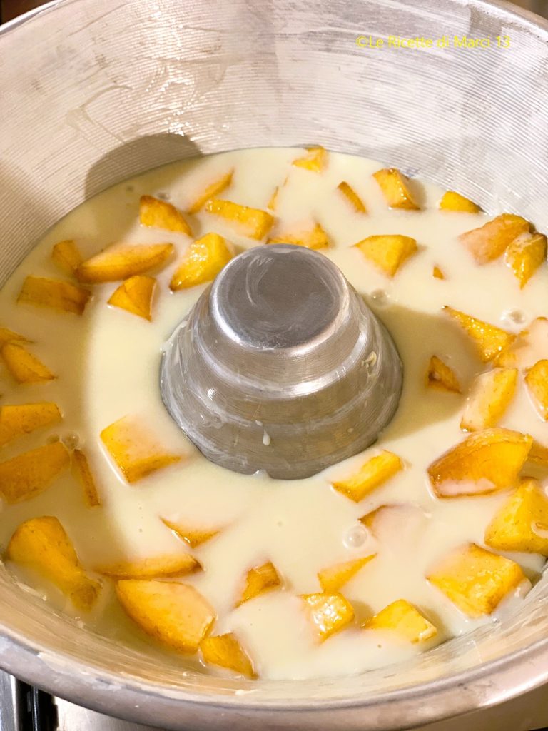 Peach and Condensed Milk Bundt Cake